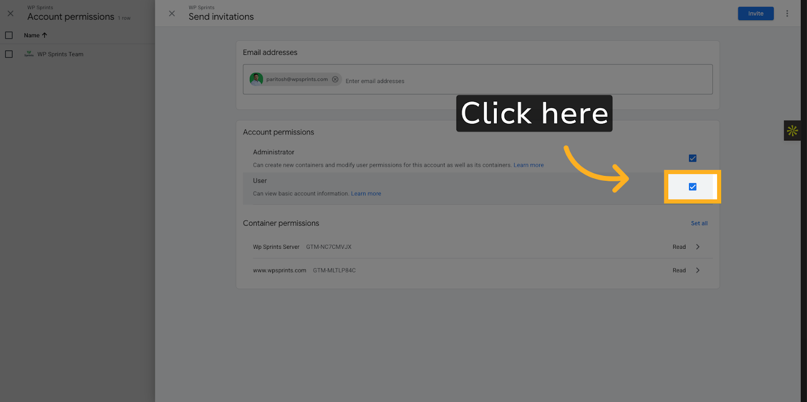 Open Account Permissions
