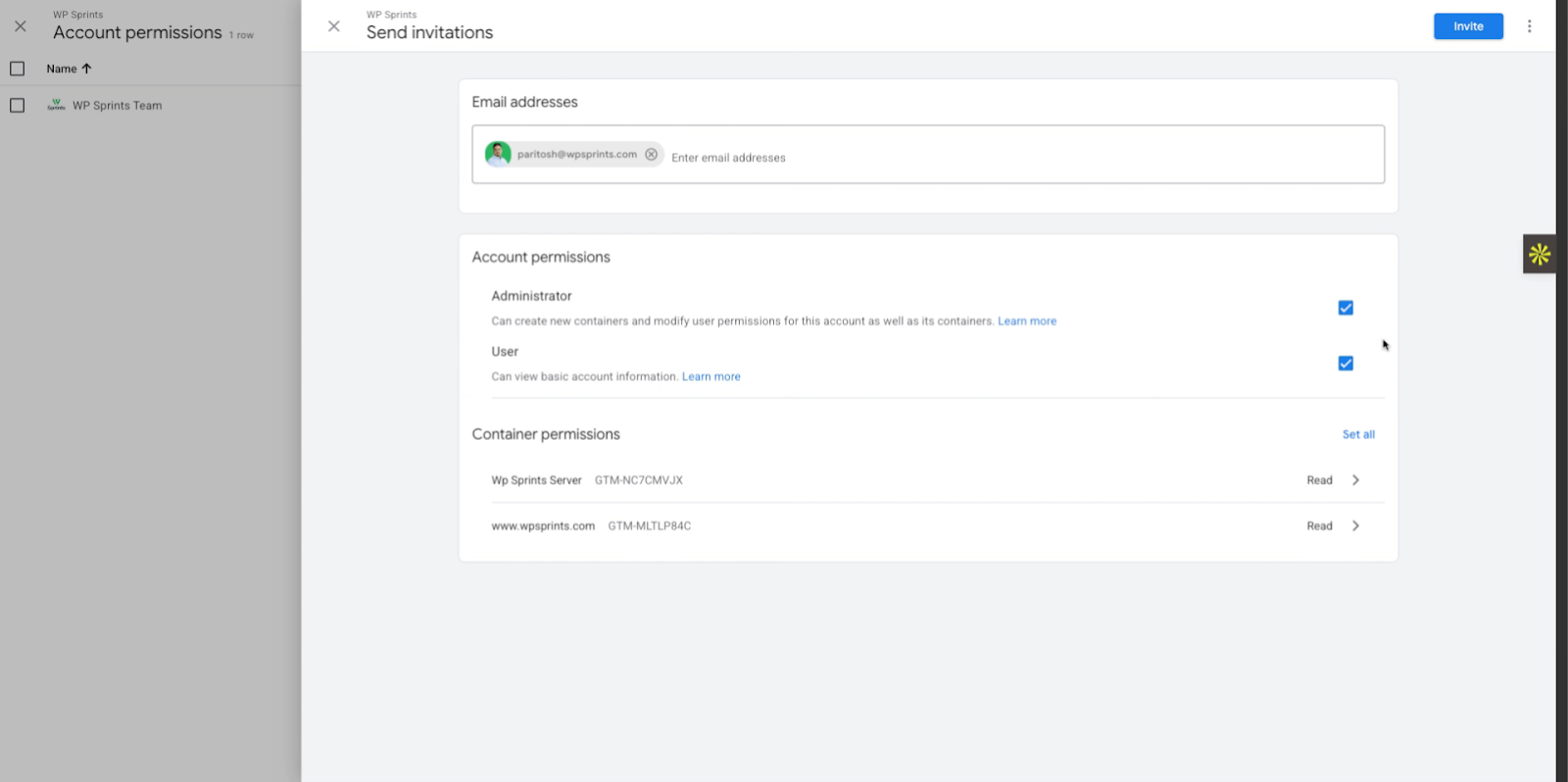 Configure Container Permissions