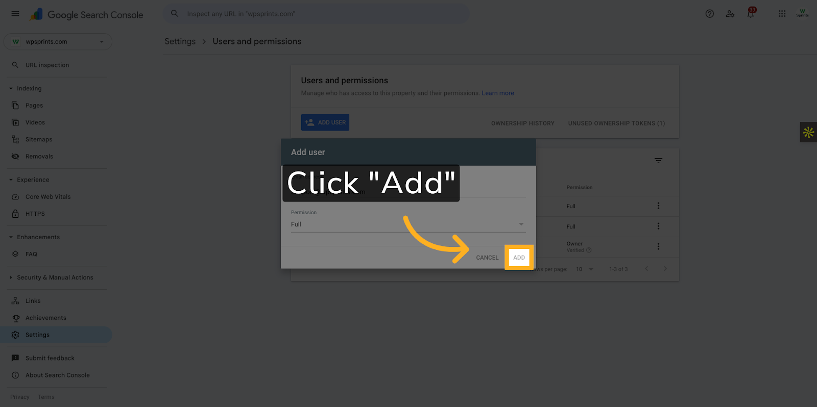 Click 'Add'